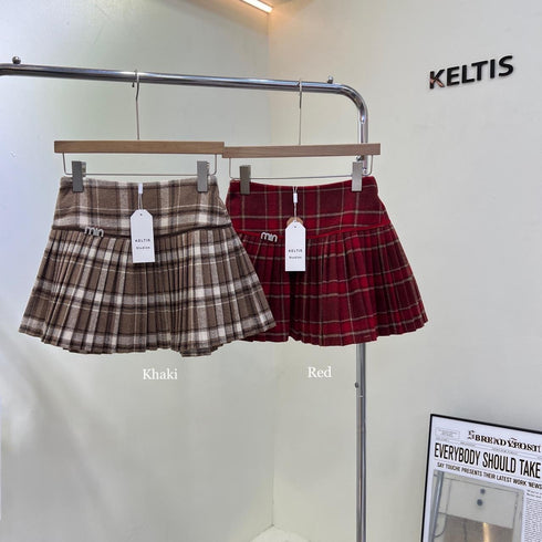 KELTIS Plaid Mini Skirts